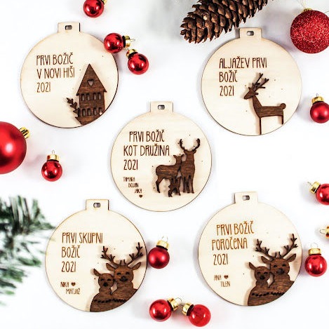 leseni okraski bozic